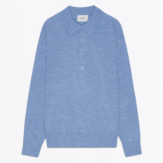 - Raymond Knitted Polo - Bering Sea