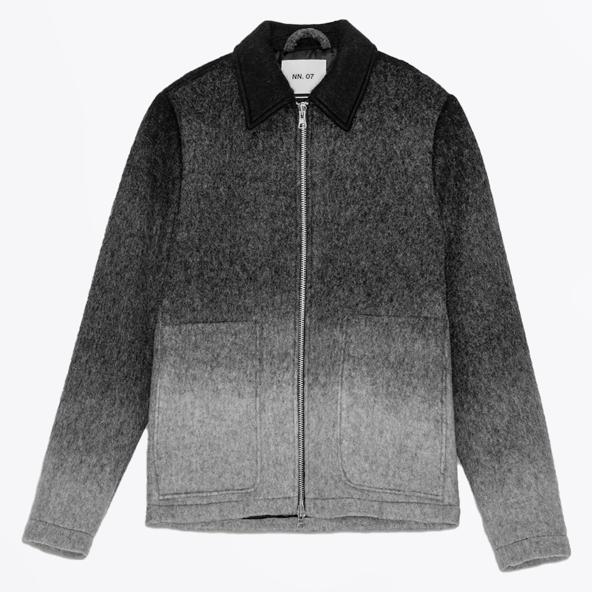 NN07 Gael Zip Short Jacket - Grey
