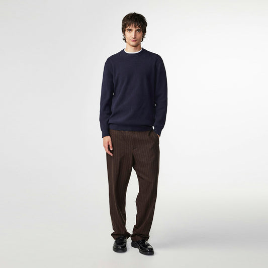 - Danny Crew Rib Knit - Navy