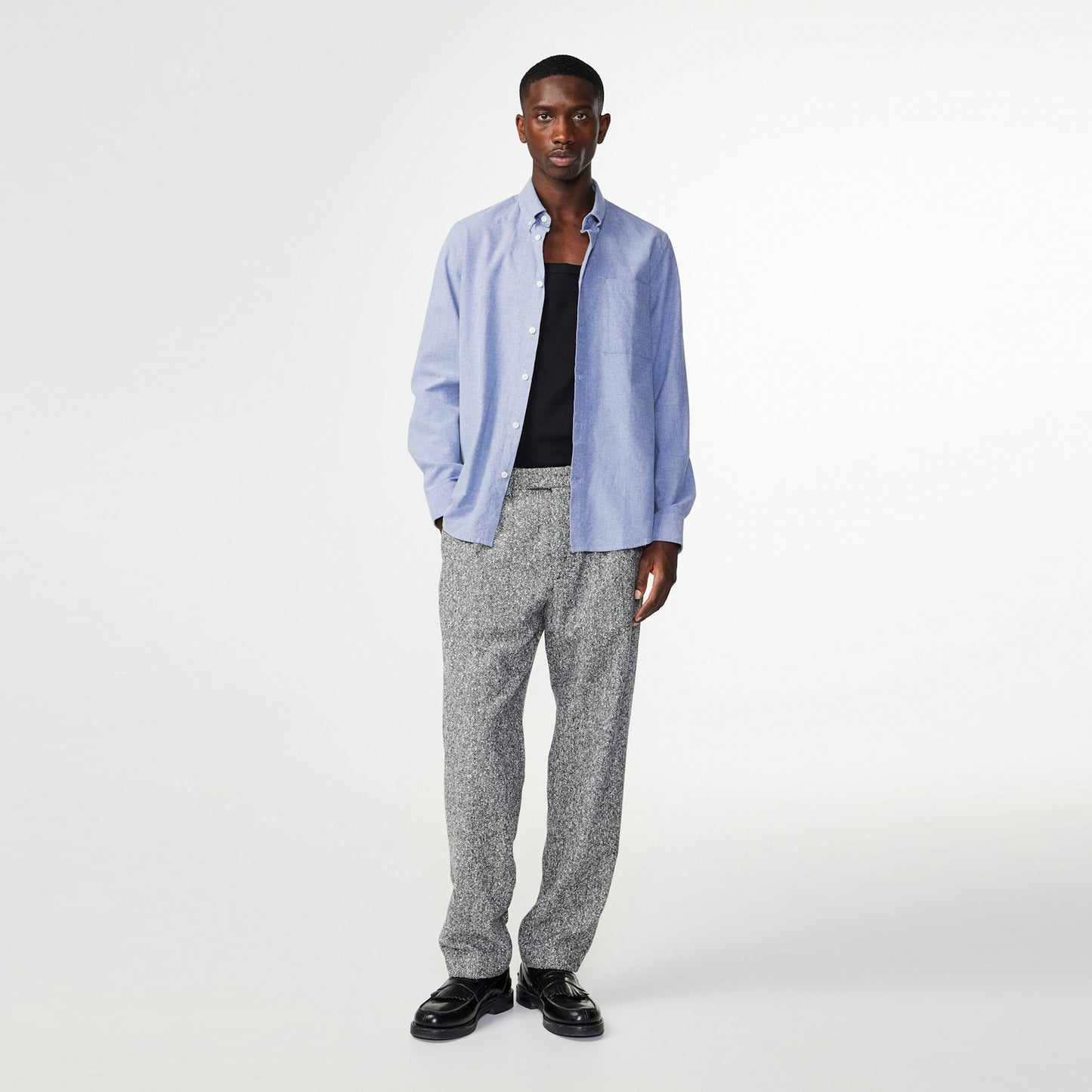 - Arne Brushed Oxford - Navy