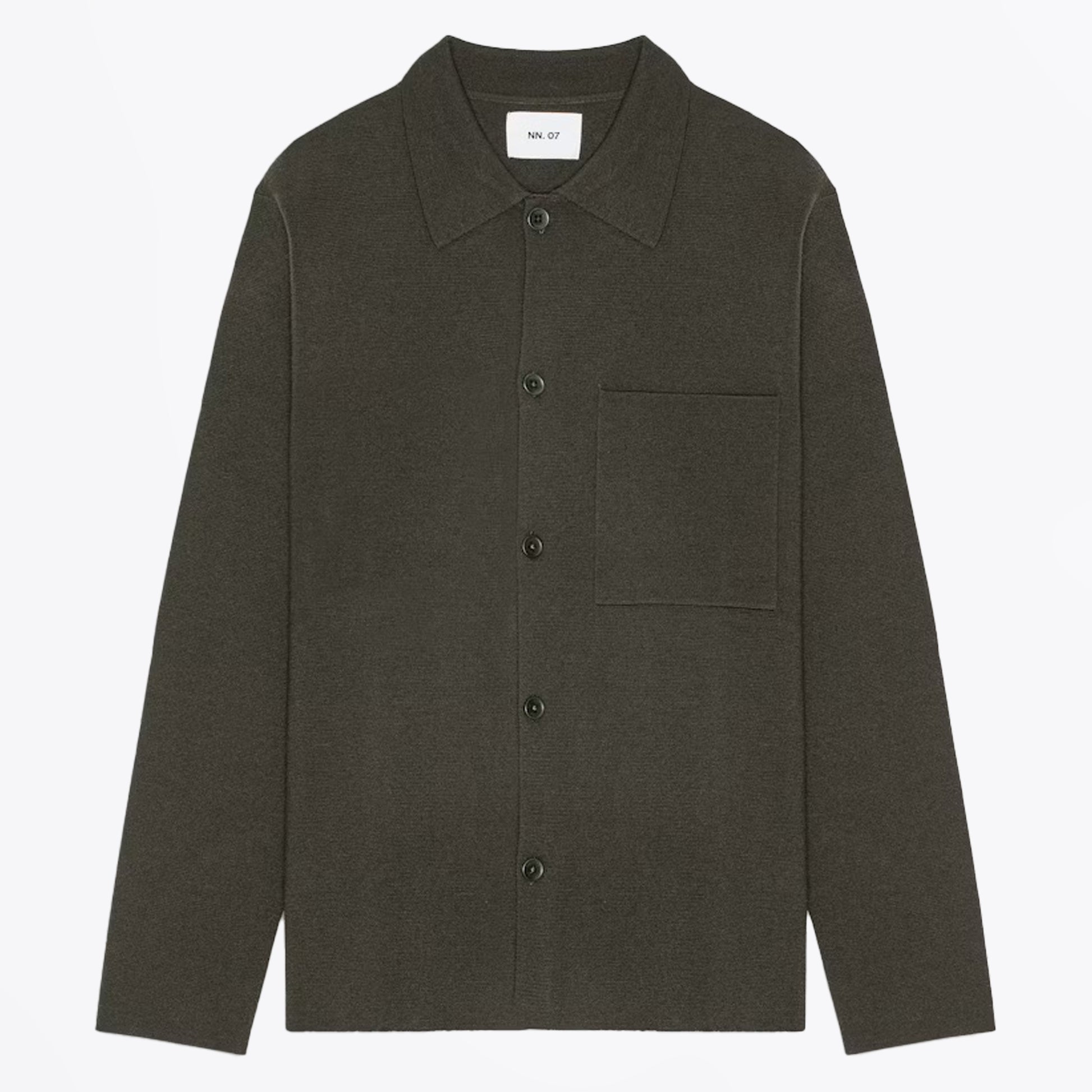 NN07 Jonas Fine Cardigan - Dark Army