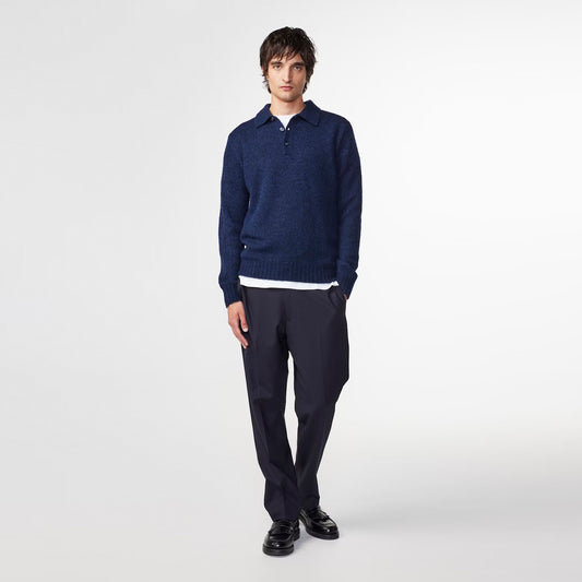 - Lee Wool Polo - Navy