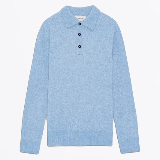 - Lee Wool Polo - Tink Blue