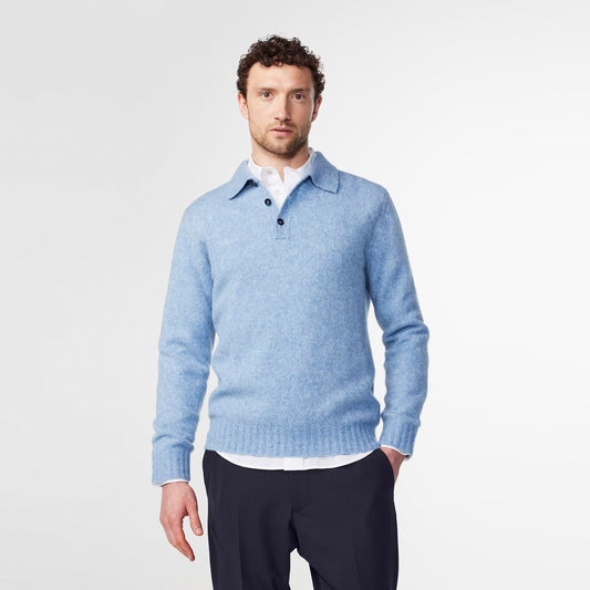 - Lee Wool Polo - Tink Blue