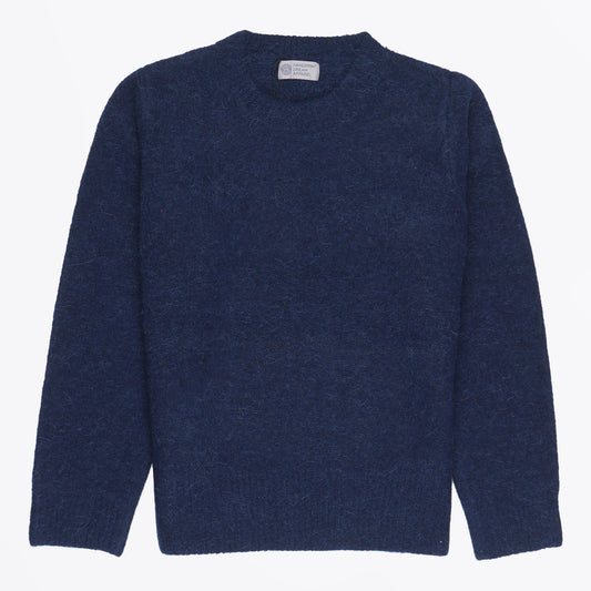 - Alpaca Blend Crewneck - Navy