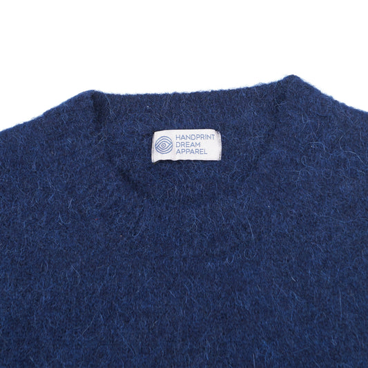 - Alpaca Blend Crewneck - Navy