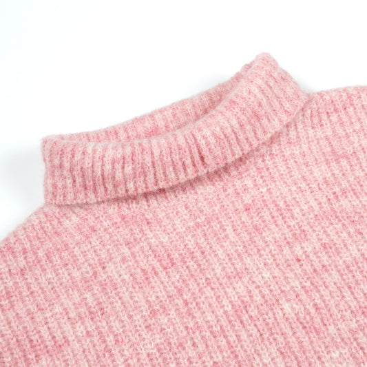 - Mohair Collar Jumper - Pink