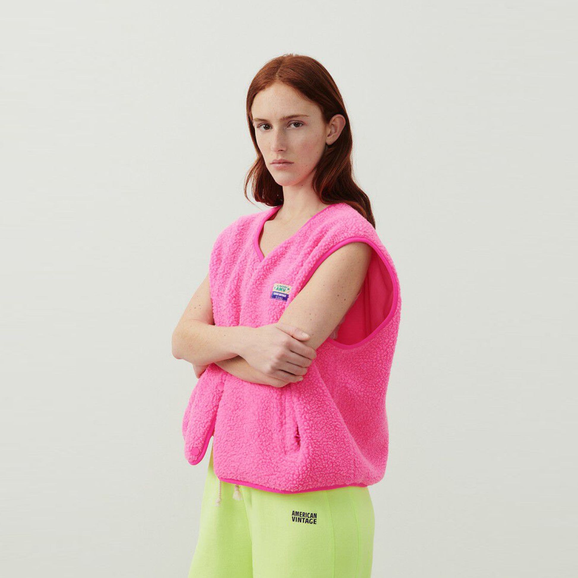 American Hoktown Vest - Acid Pink