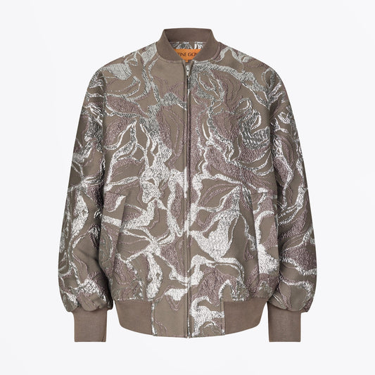 - Volominous Bomber Jacket - Abstract Foliage