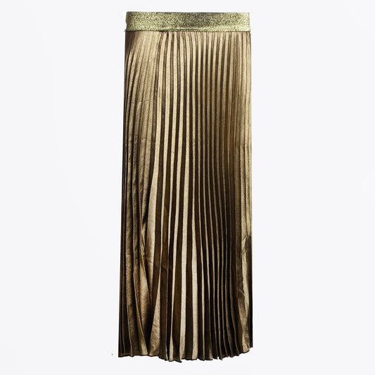 - Pleated Skirt - Gold