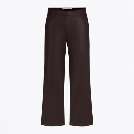 - Palina Vegan Nappa Leather Trouser - Tobacco