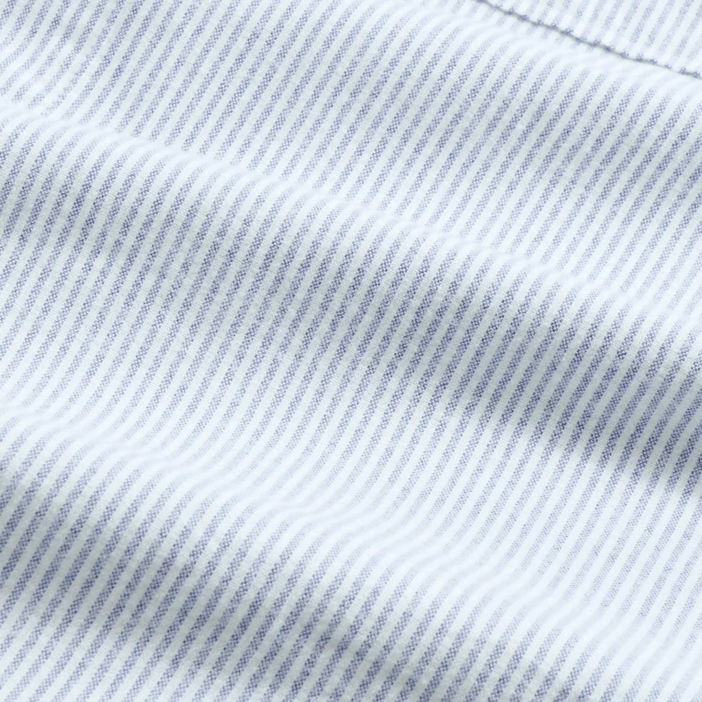 Arne Brushed Stripe Oxford - Blue Stripe