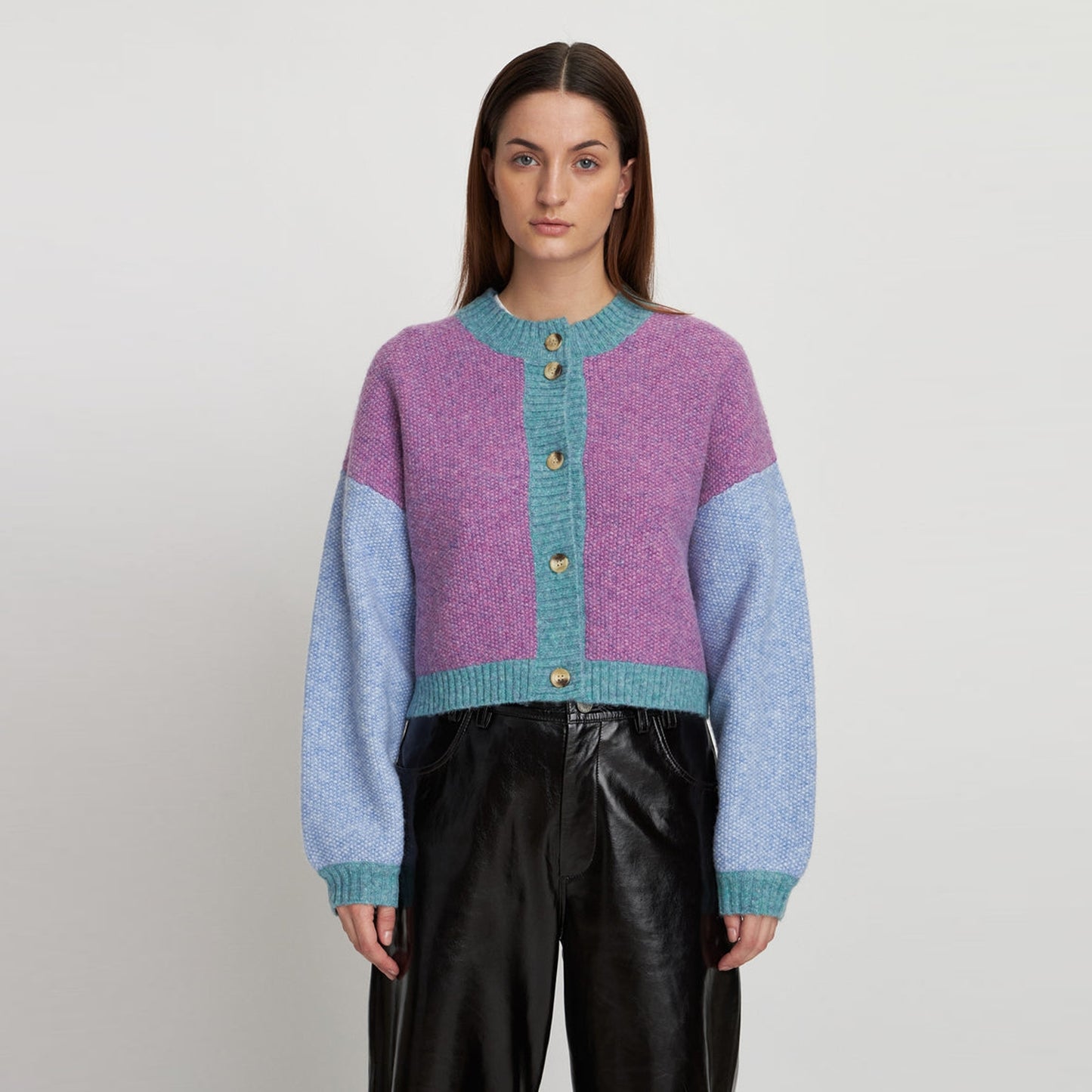 - Colour mixed Cardigan - Multi