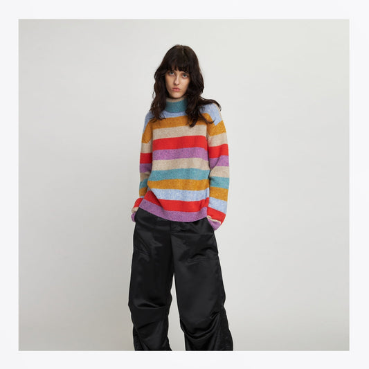 Multicolour Stripe Knitted Sweater
