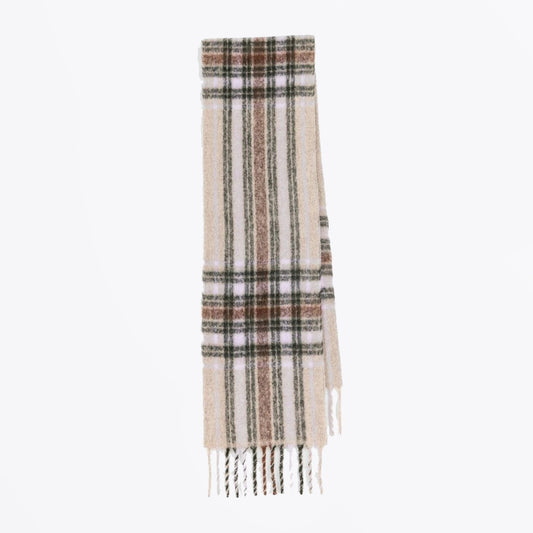 - Checker Scarf - Brown