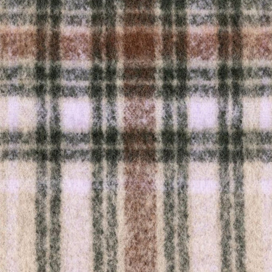 - Checker Scarf - Brown