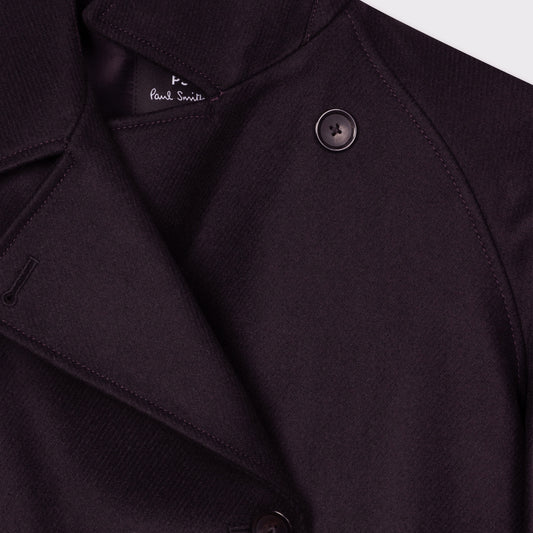 - Wool Mix Jacket - Purple