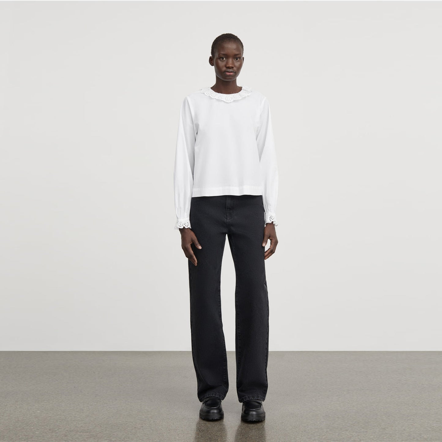 - Cornflower Blouse - Optic White