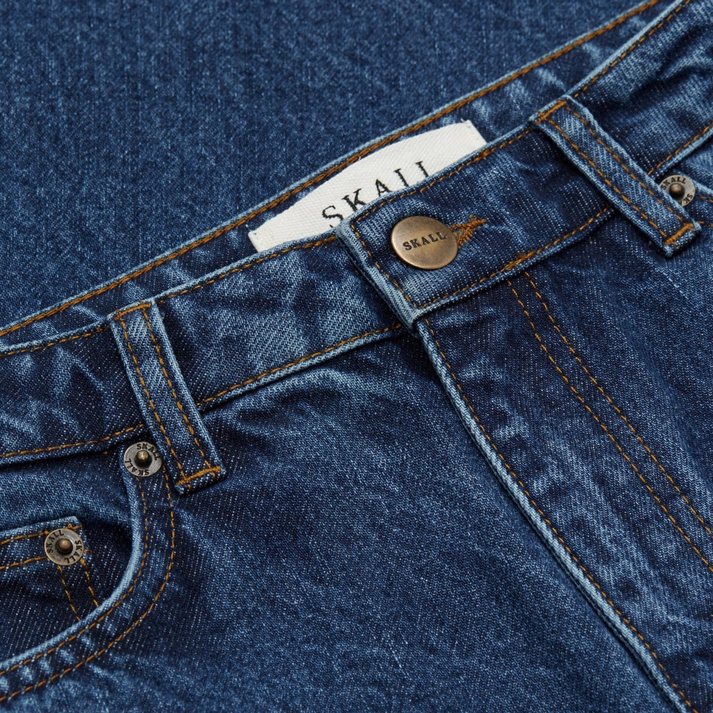 - Allison Cropped Jeans - Mid Blue Denim