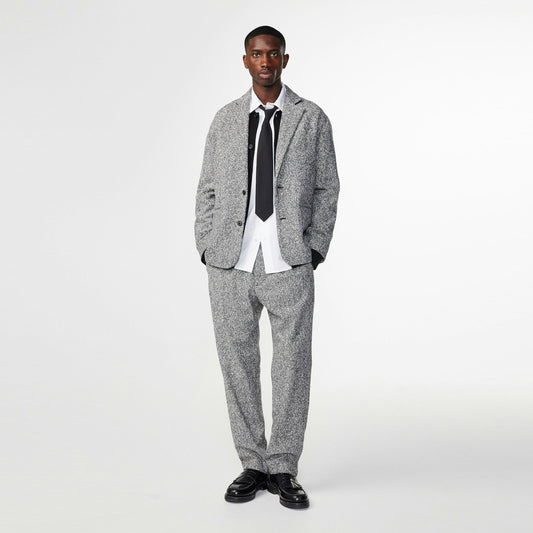 - Timo Herringbone Blazer - Black/Grey