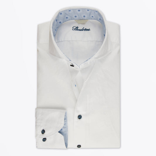 - Constrast Trim Shirt - White