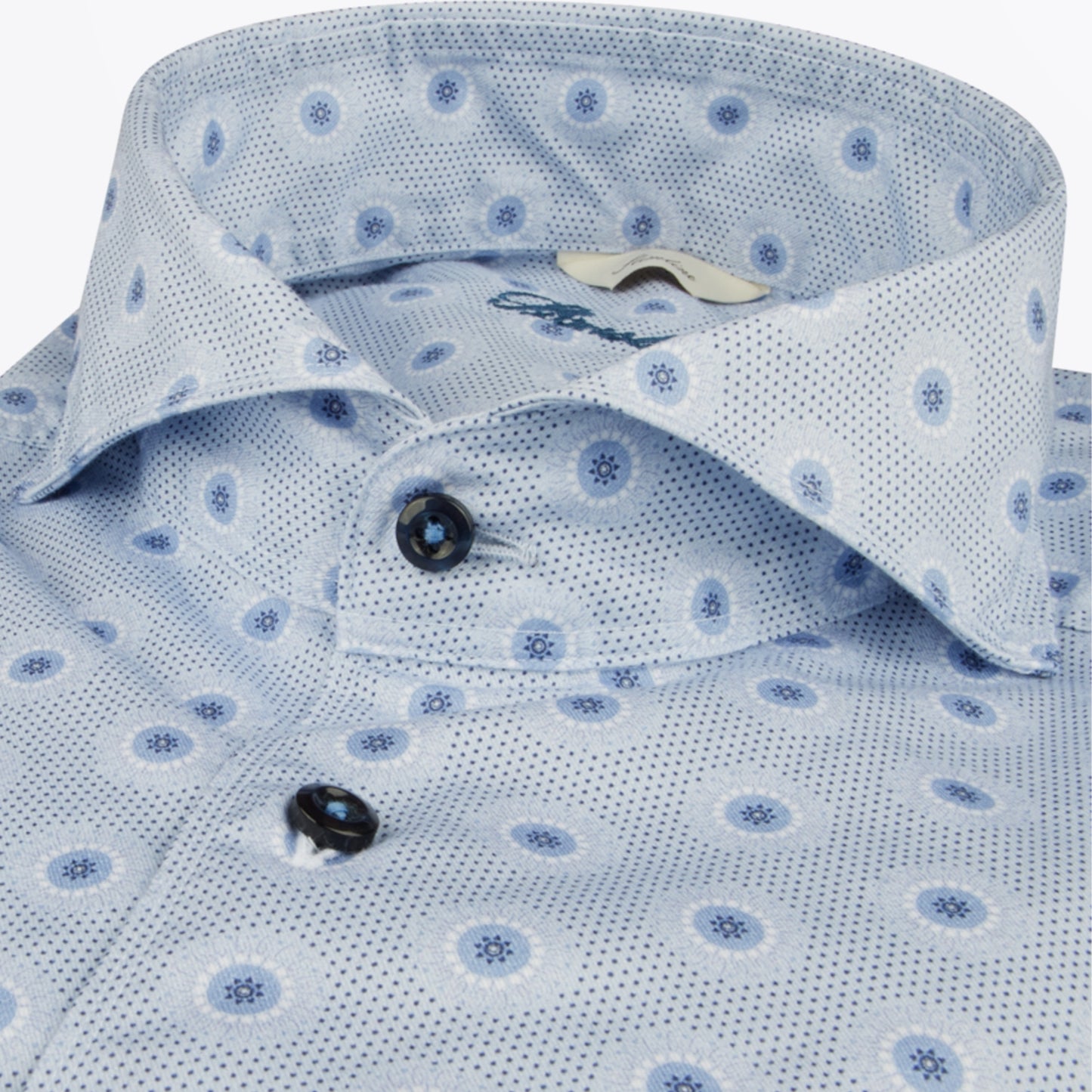- Pattern Shirt - Light Blue
