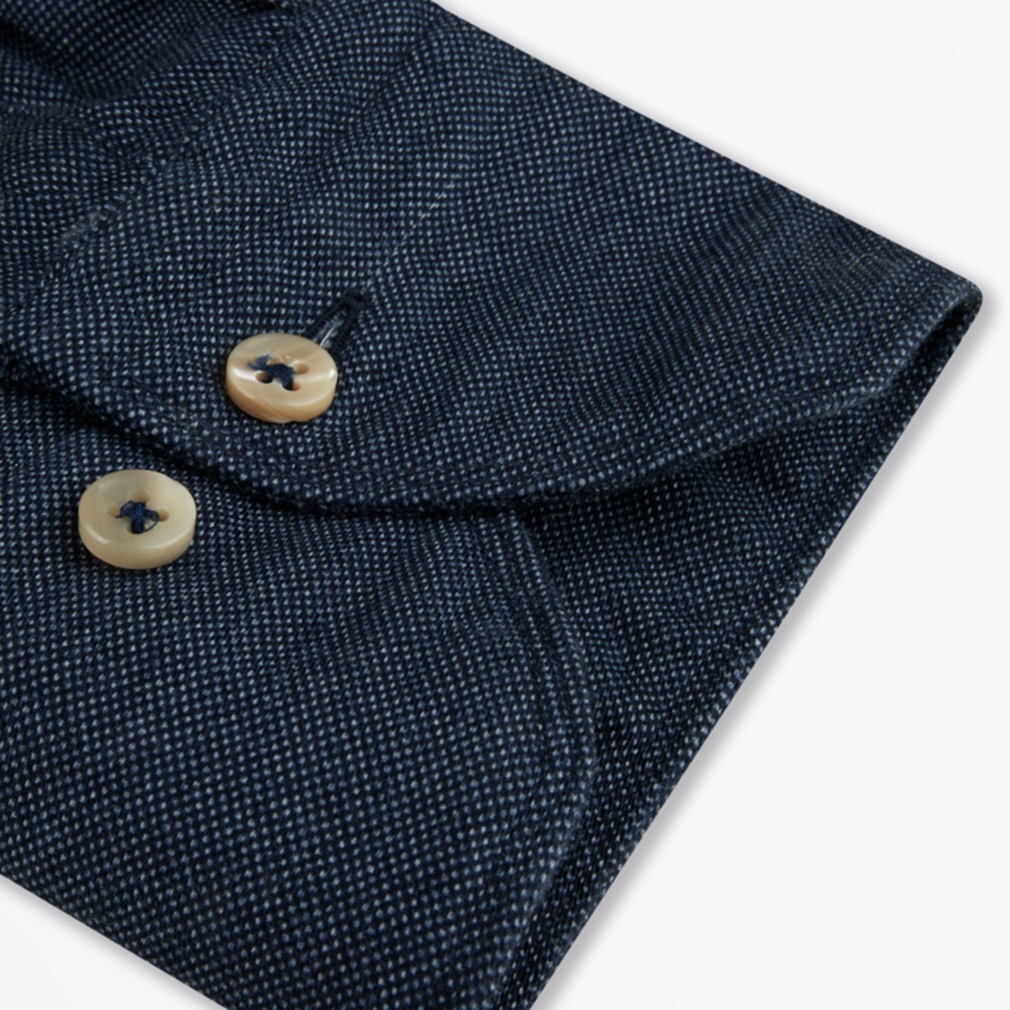 -Fitted Body Sport Shirt - Navy