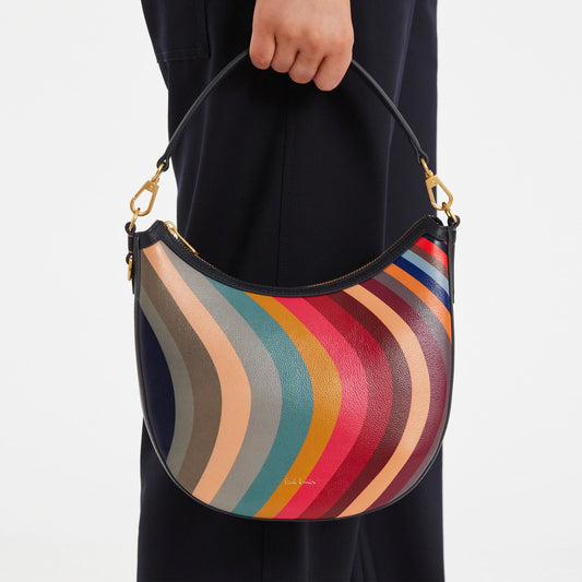 - Swirl Mini Hobo Leather Bag