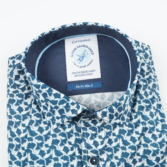 - Artistic Minimal Shirt - Classic Blue