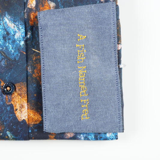 - Autumn Leaves Shirt - Navy