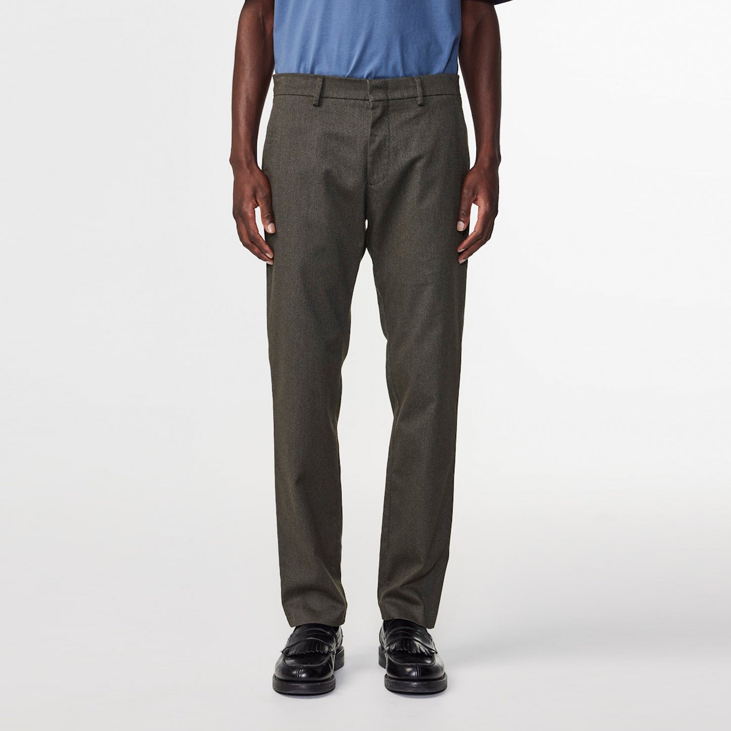 - Theo Tailored Slim Fit Trouser - Dark Army