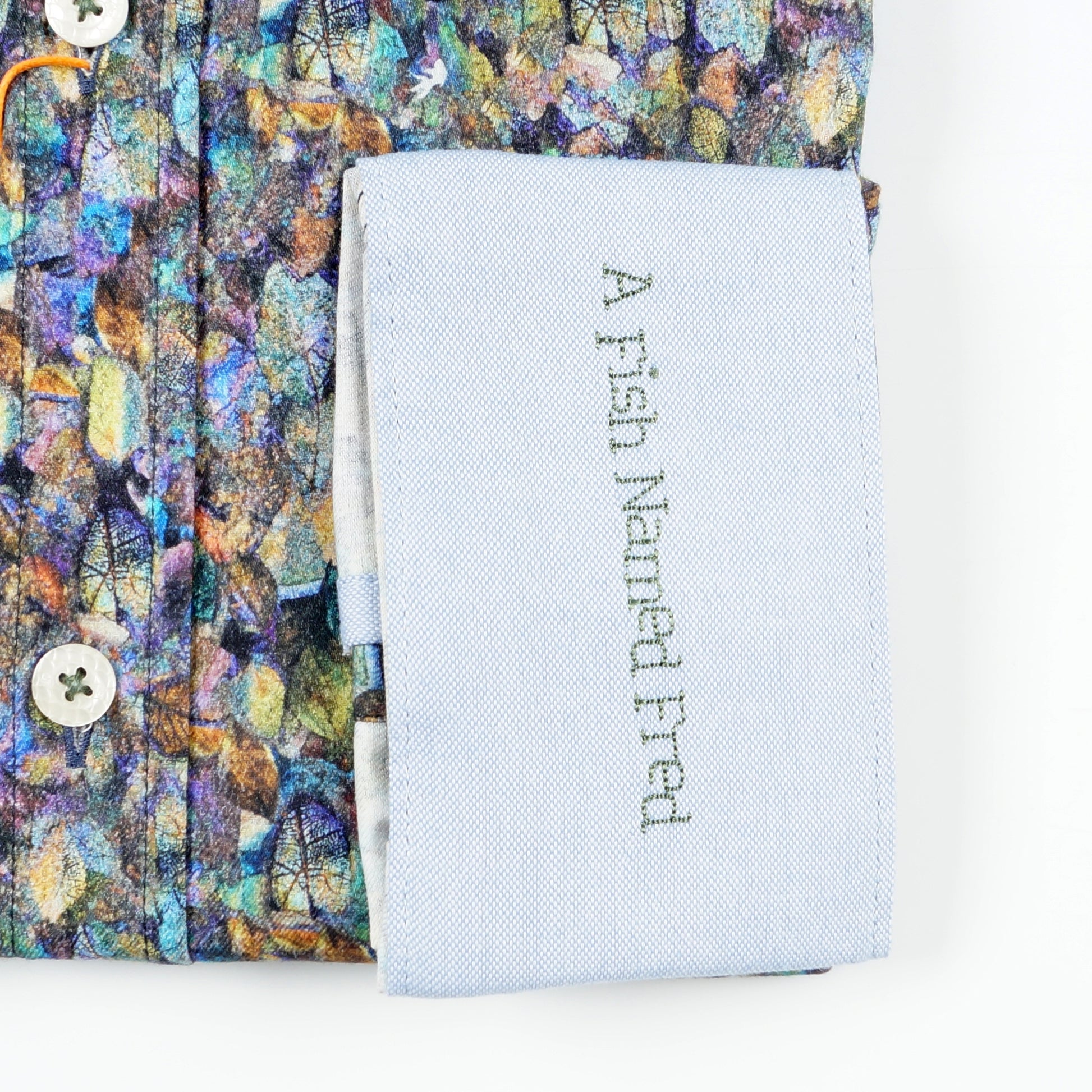 A Frozen Leaves Shirt - Olive Green