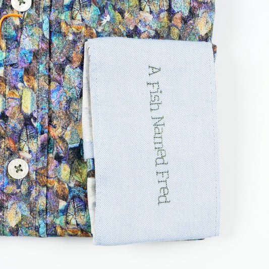 Frozen Leaves Shirt - Olive Green