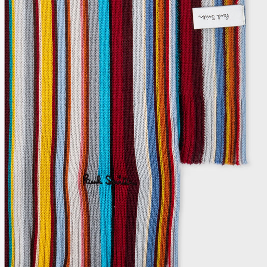 - Signature Stripe Scarf - Multi