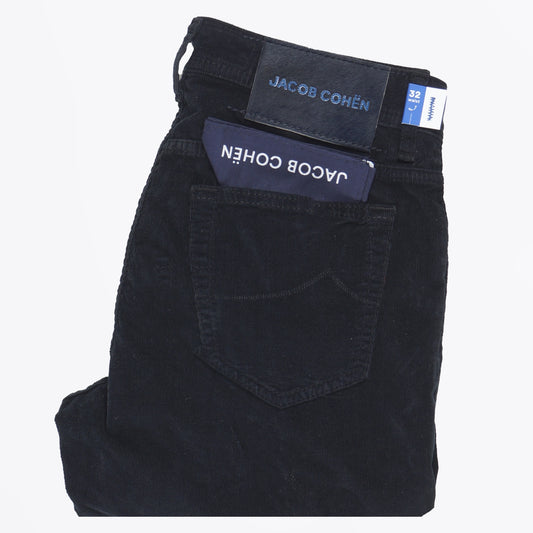 - Bard Slim Fit Corduroy Jeans - Black