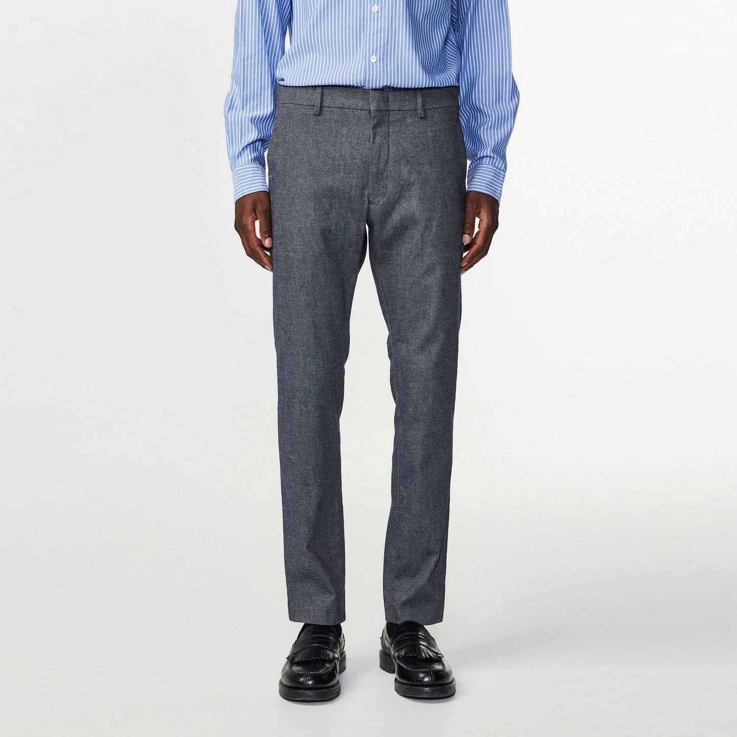 - Theo Tailored Slim Fit Trousers - Navy