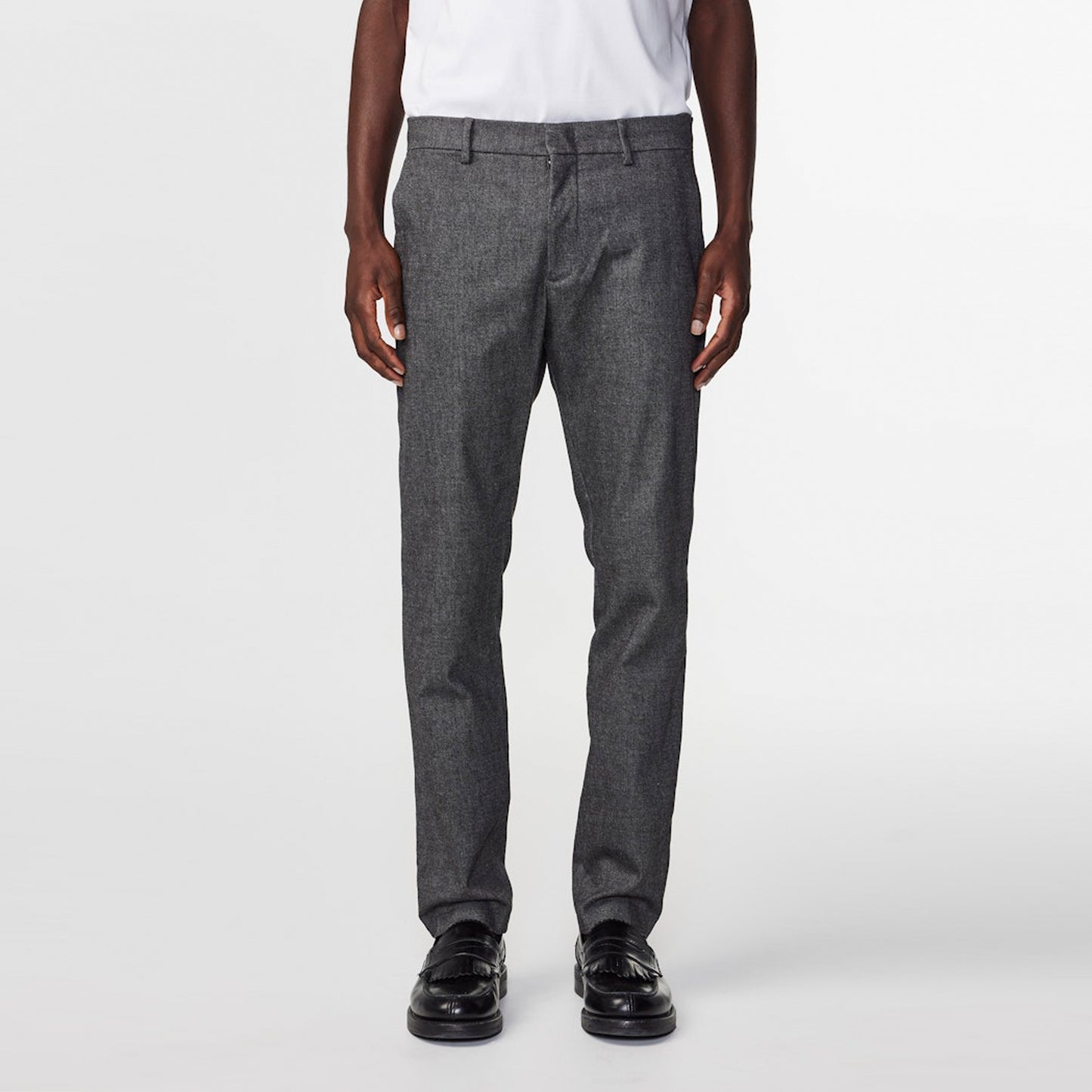 - Theo Tailored Slim Fit Trousers - Black