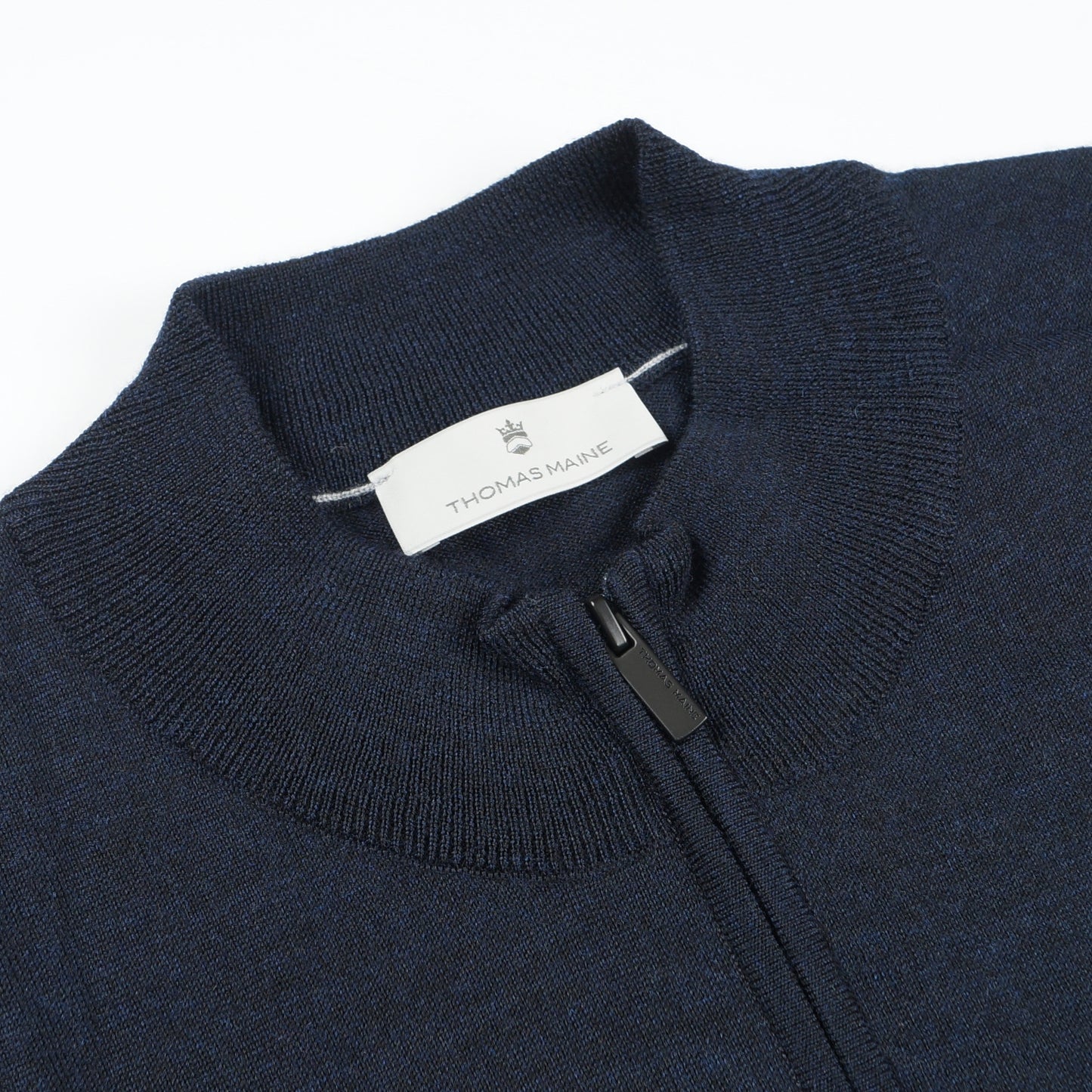 Merino Zip Neck - Navy