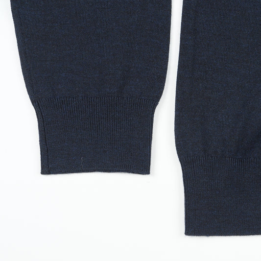 Merino Zip Neck - Navy