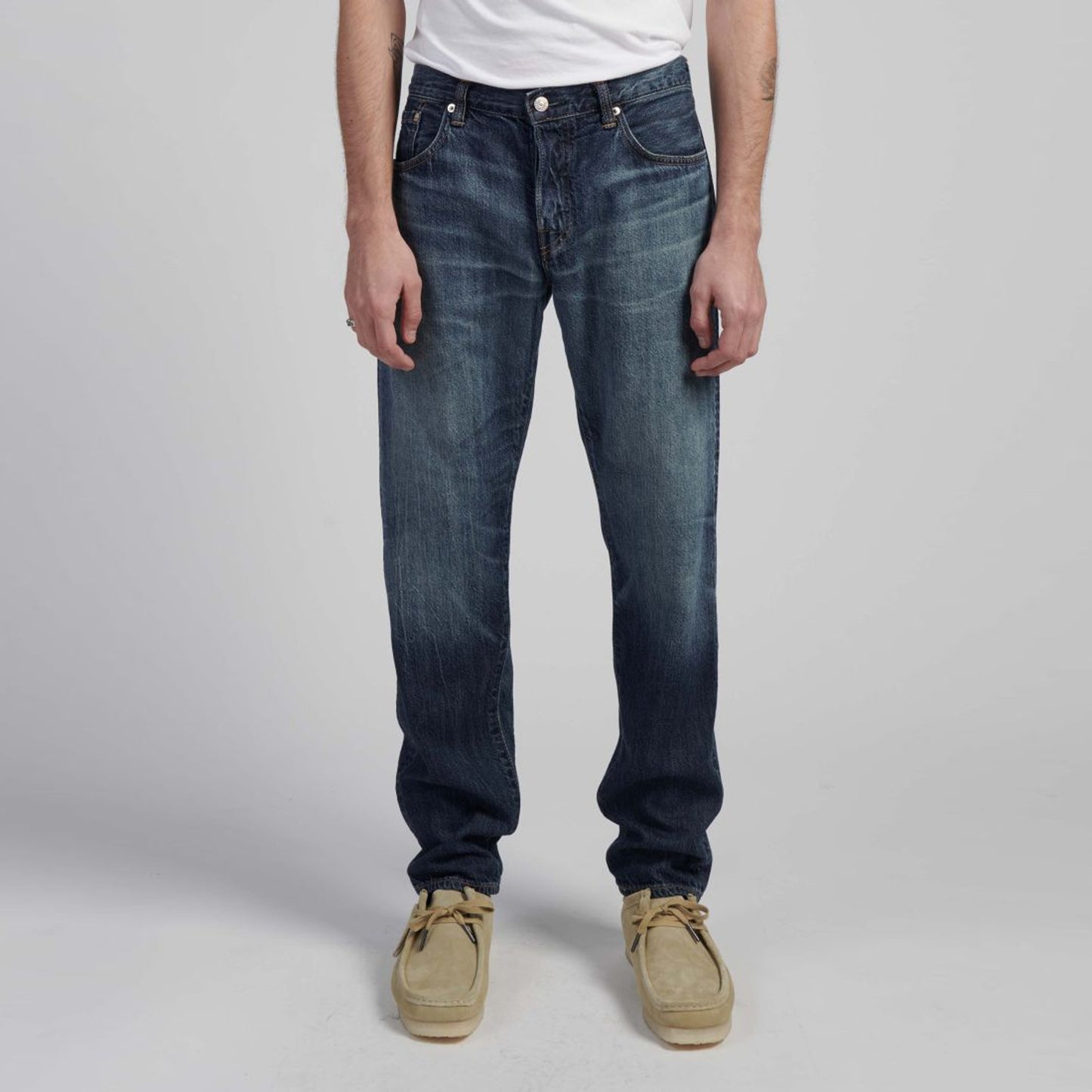 - Regular Tapered Jeans - Blue