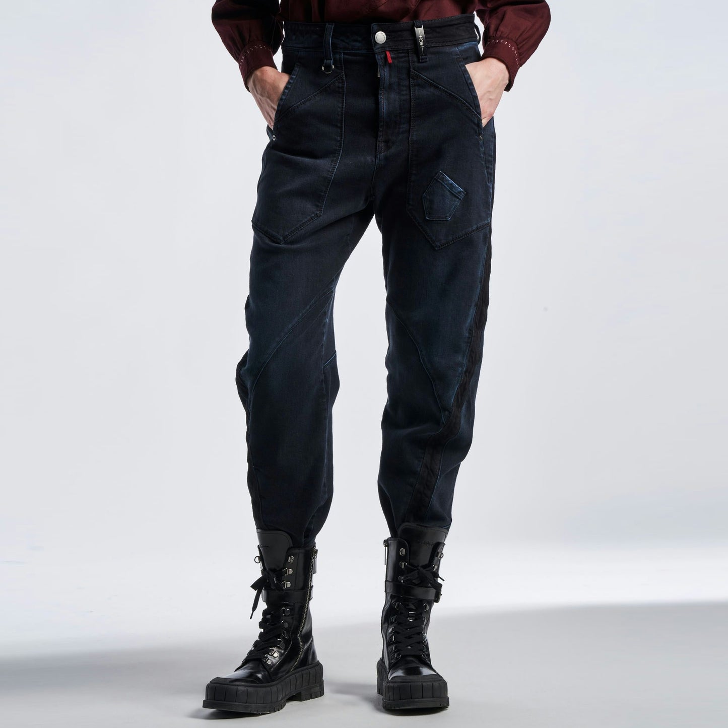 - Pulsate Jeans - Shaded Navy Denim