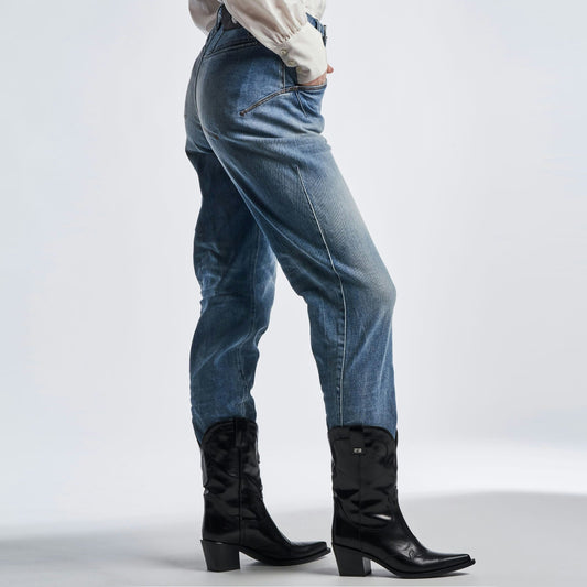 - Open-Out Jeans - Blue Denim