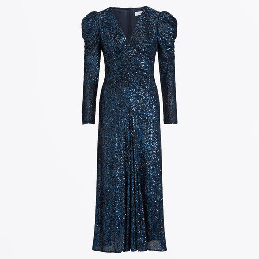 - Ophelia Sequin Maxi Dress - Navy
