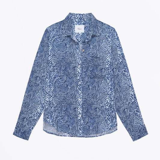 Josephine Shirt - Navy Python