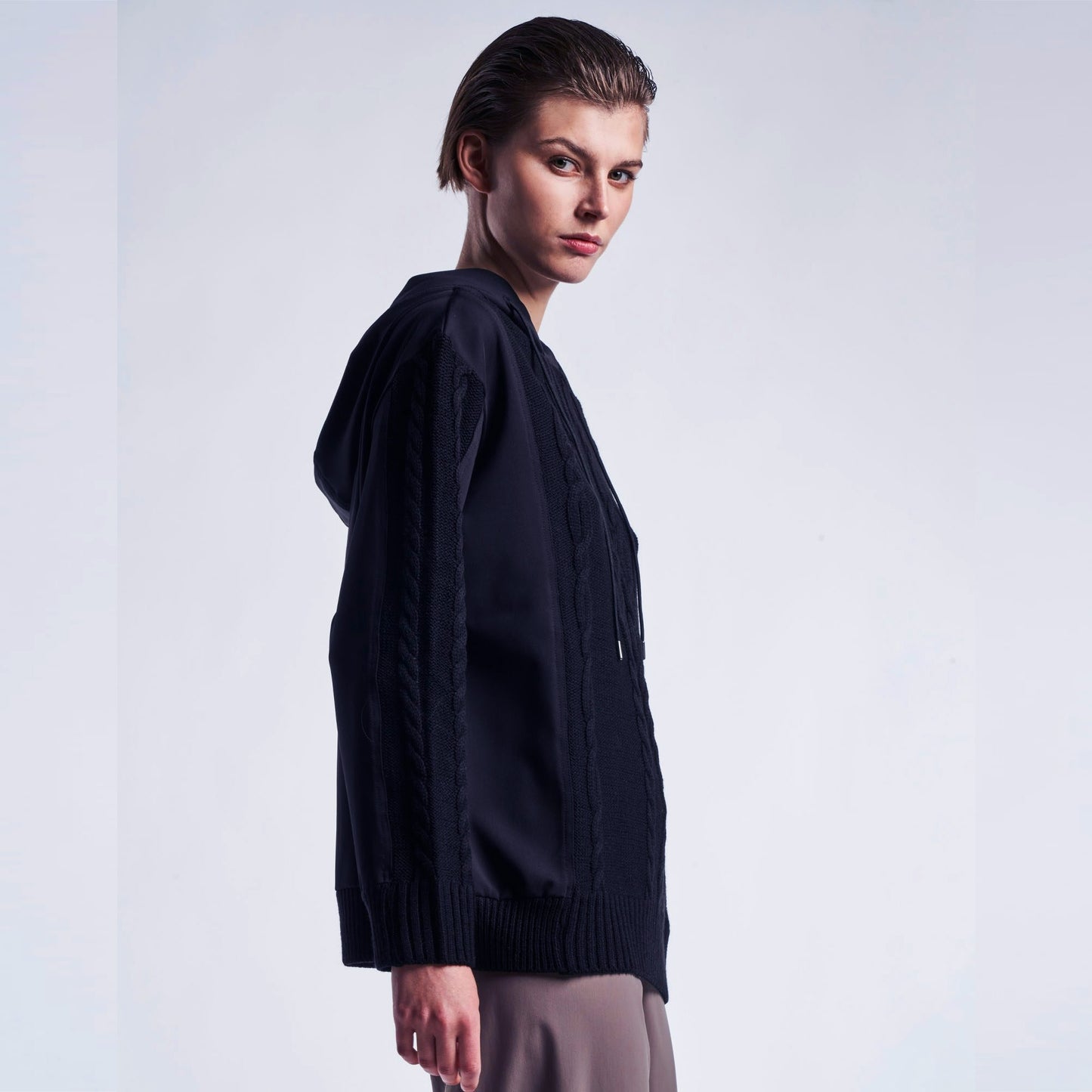 - Compulsive Knitted Sweater - Navy