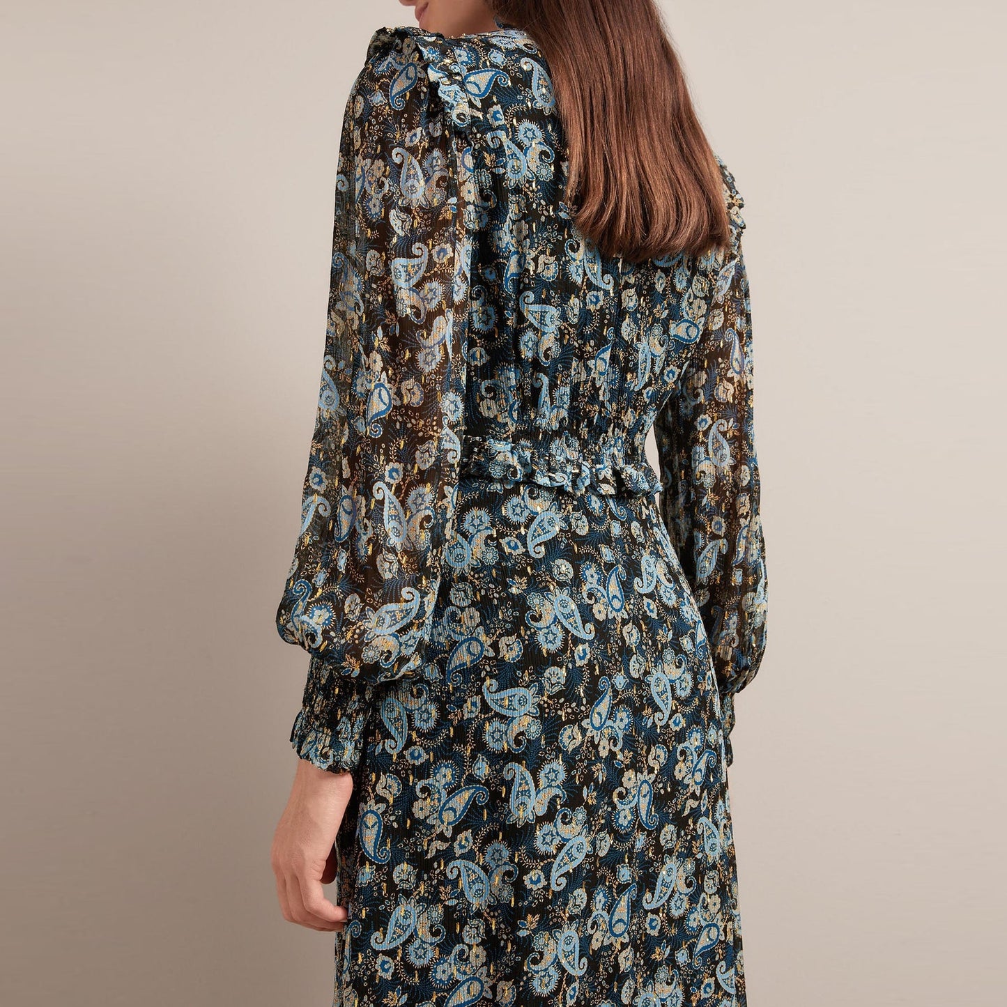 - Liliana Lurex Maxi Dress - Navy