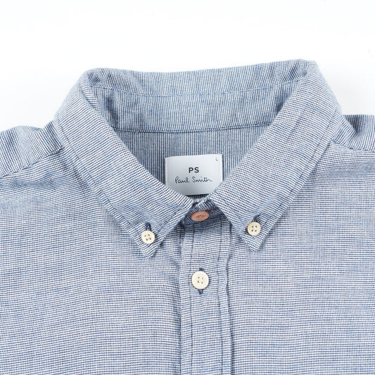 - Small Check Brush Flannel - Blue