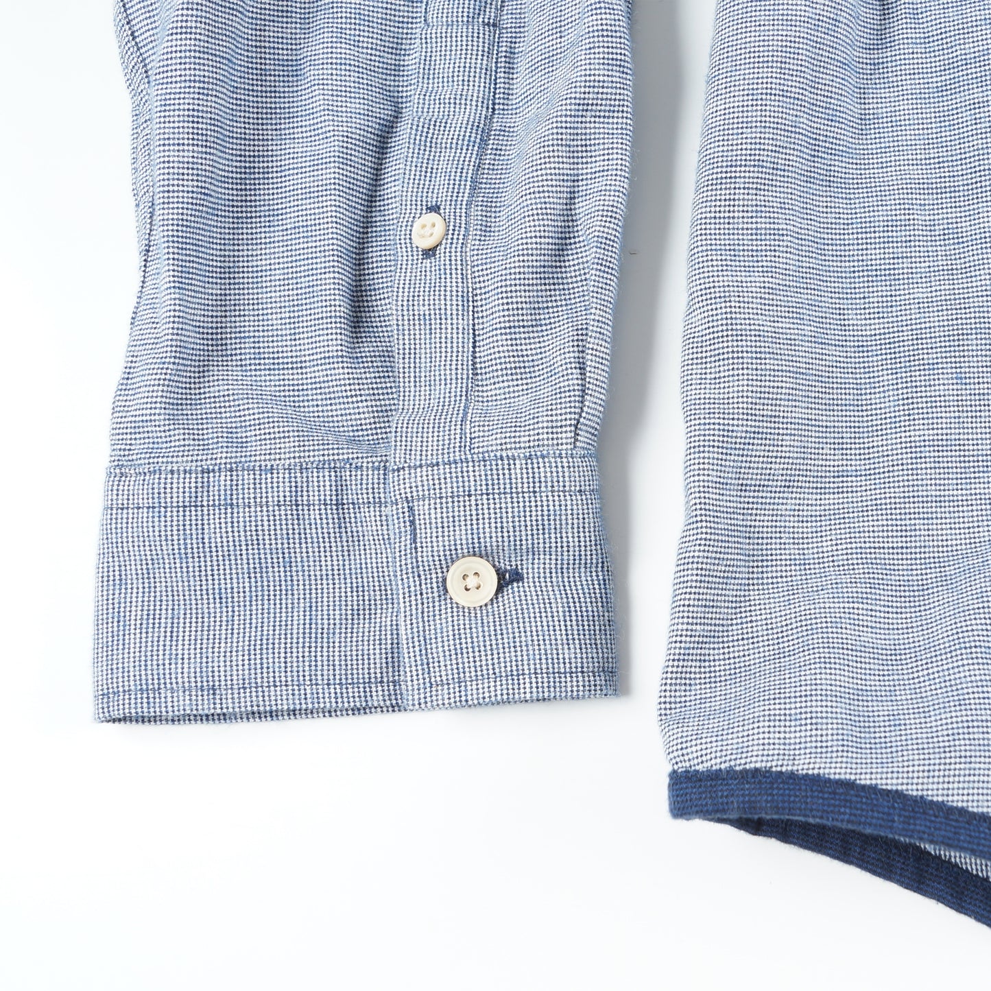 - Small Check Brush Flannel - Blue