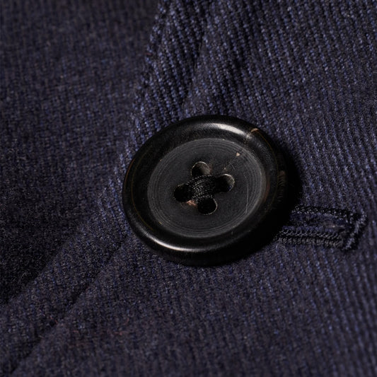 - Brush Twill Two Button Jacket - Navy