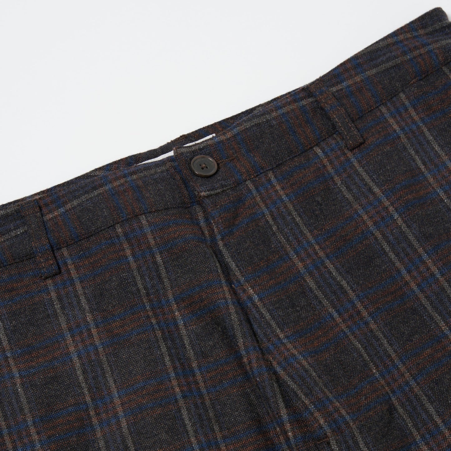 Military Chino Twist Wool - Brown Check